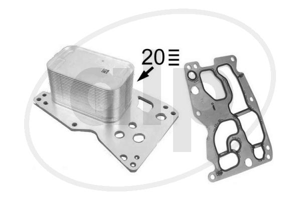Oil Cooler, engine oil (ALP-005927)