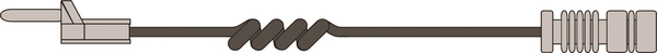 Warning Contact, brake pad wear (AWL115)