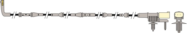 Warning Contact, brake pad wear (AWL347)