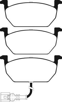 Brake Pad Set, disc brake (PLU2255)