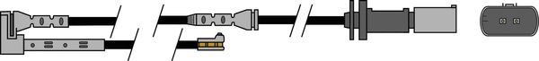 Warning Contact, brake pad wear (AWL284)