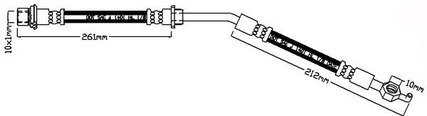 Brake Hose (ABH1231R)