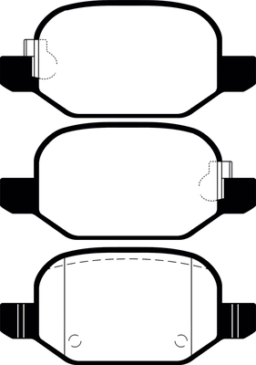 Brake Pad Set, disc brake (PLU2442)