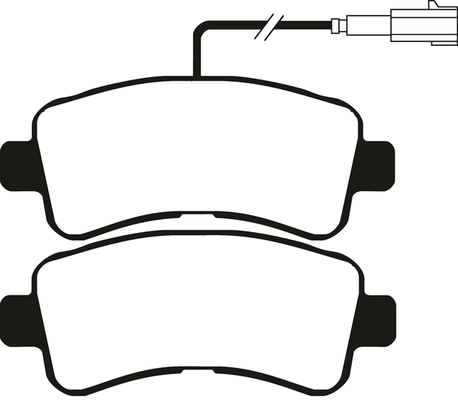 Brake Pad Set, disc brake (PLU2365)