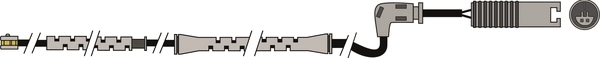 Warning Contact, brake pad wear (AWL207)