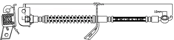 Brake Hose (ABH1215L)