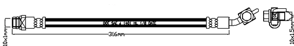 Brake Hose (ABH1242R)