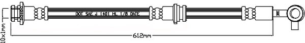 Brake Hose (ABH1224L)