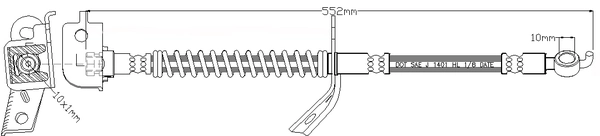 Brake Hose (ABH1215R)
