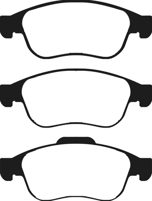 Brake Pad Set, disc brake (PLU2048)