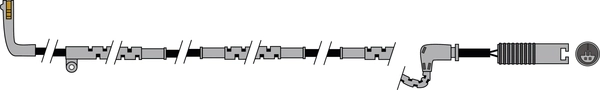 Warning Contact, brake pad wear (AWL226)