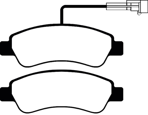 Brake Pad Set, disc brake (PLU2325)