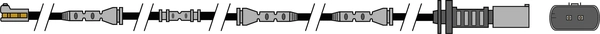 Warning Contact, brake pad wear (AWL306)