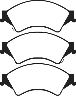 Brake Pad Set, disc brake (PLU2449)