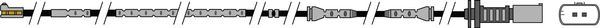 Warning Contact, brake pad wear (AWL305)