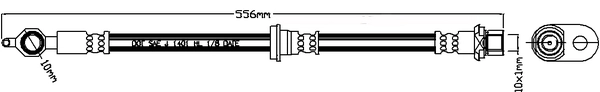 Brake Hose (ABH1082L)
