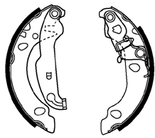 Brake Shoe Set (ABS4013)