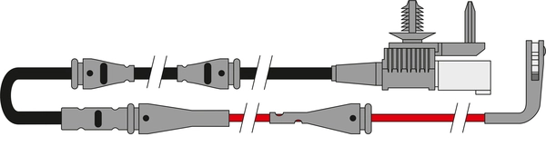 Warning Contact, brake pad wear (AWL272)