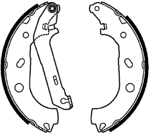 Brake Shoe Set (ABS4014)