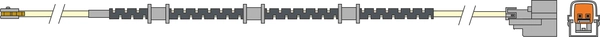 Warning Contact, brake pad wear (AWL314)