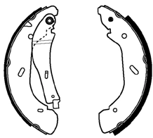 Brake Shoe Set (ABS4016)