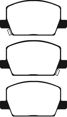 Brake Pad Set, disc brake (PLU2457)