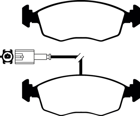 Brake Pad Set, disc brake (PLU2189)