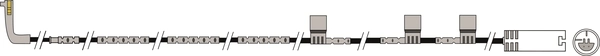 Warning Contact, brake pad wear (AWL236)