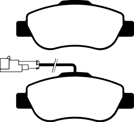 Brake Pad Set, disc brake (PLU2408)
