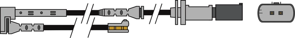 Warning Contact, brake pad wear (AWL326)