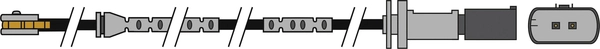 Warning Contact, brake pad wear (AWL324)