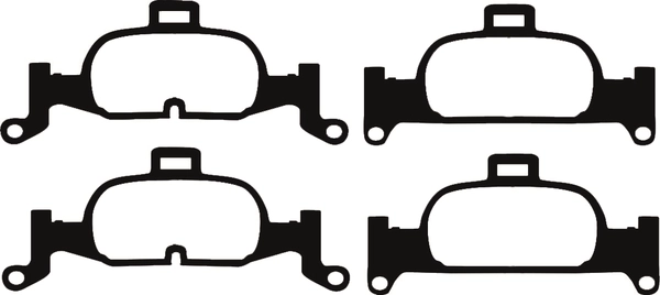Brake Pad Set, disc brake (PLU2304)