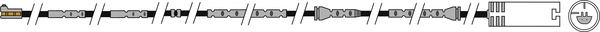 Warning Contact, brake pad wear (AWL320)
