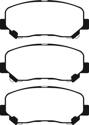 Brake Pad Set, disc brake (PLU2461)