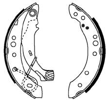 Brake Shoe Set (ABS4002)
