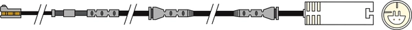 Warning Contact, brake pad wear (AWL335)