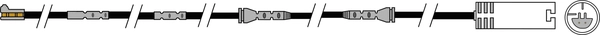 Warning Contact, brake pad wear (AWL294)