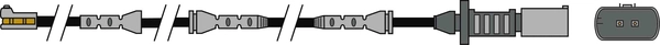Warning Contact, brake pad wear (AWL309)