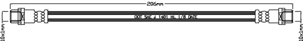 Brake Hose (ABH1024)