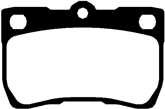 Brake Pad Set, disc brake (PLU1242)