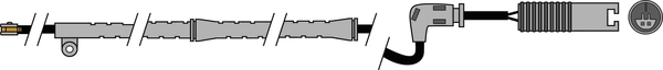 Warning Contact, brake pad wear (AWL204)
