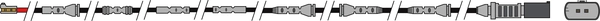 Warning Contact, brake pad wear (AWL318)