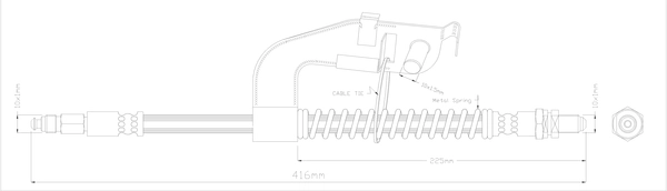 Brake Hose (ABH1043R)