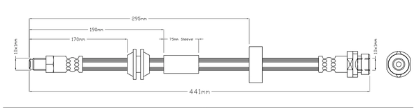 Brake Hose (ABH1060)