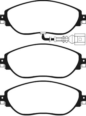 Brake Pad Set, disc brake (PLU2188)