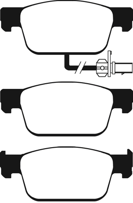 Brake Pad Set, disc brake (PLU2302)