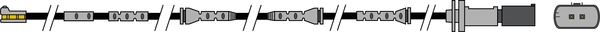 Warning Contact, brake pad wear (AWL325)
