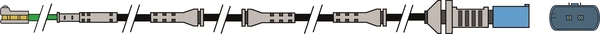 Warning Contact, brake pad wear (AWL344)