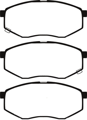 Brake Pad Set, disc brake (PLU2120)