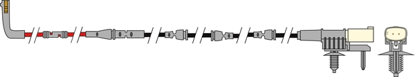 Warning Contact, brake pad wear (AWL316)